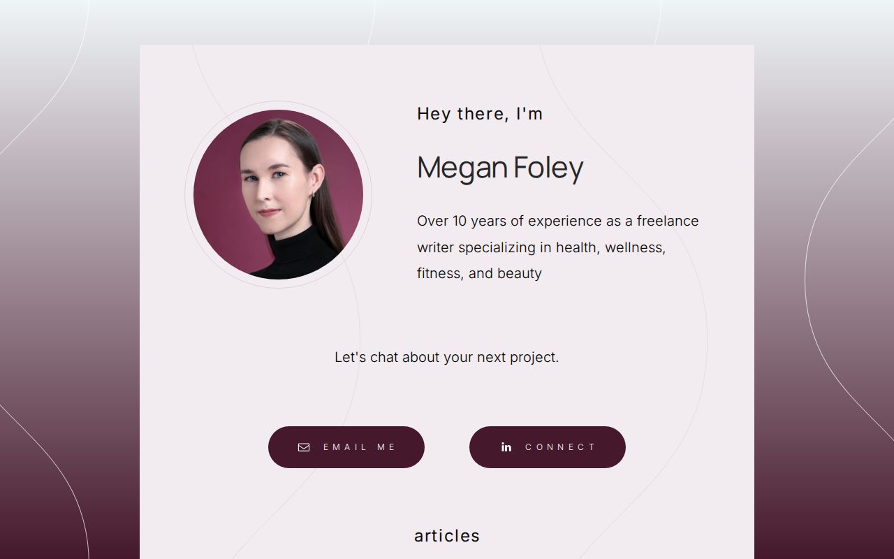 Megan's Writing Portfolio
