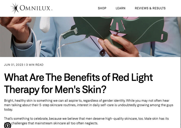 Blog article for Omnilux LED - 4