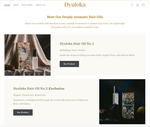 Dyuloka Website Content